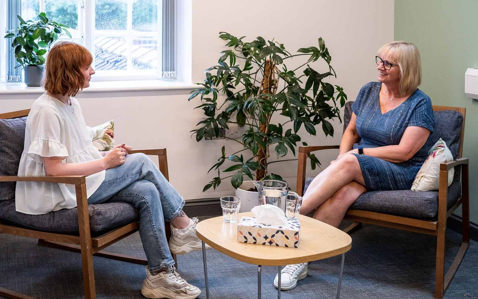 Counselling session at Love to learn Communities Centre.